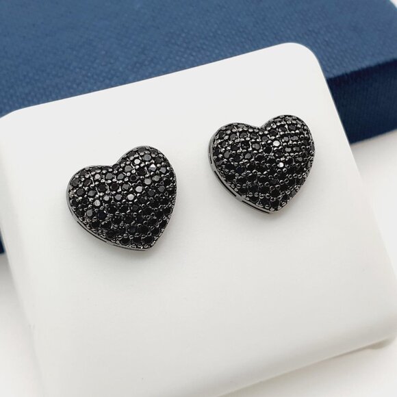 "925 Sterling Silver Plated CZ Earrings, EVBRS478 - Picture 3 of 9